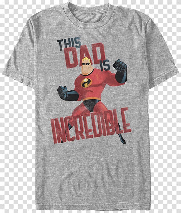 T-shirt The Incredibles Mr. Incredible Father Jack-Jack Parr, T-shirt transparent background PNG clipart