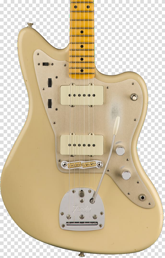 Acoustic-electric guitar Fender Jazzmaster Fender Stratocaster Fender Jaguar, electric guitar transparent background PNG clipart