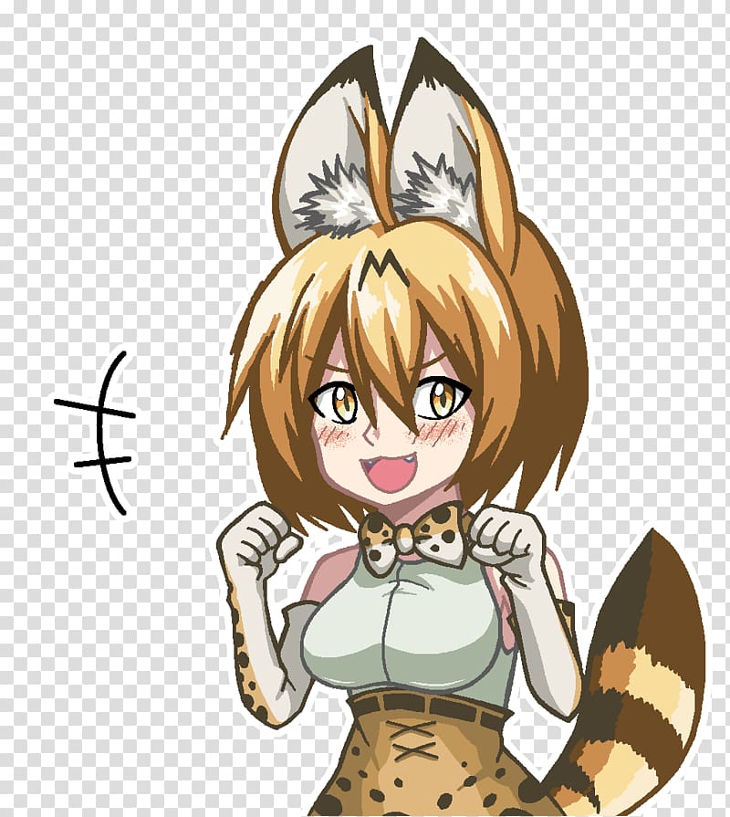 Cat Kemono Friends Serval Hare, Cat transparent background PNG clipart