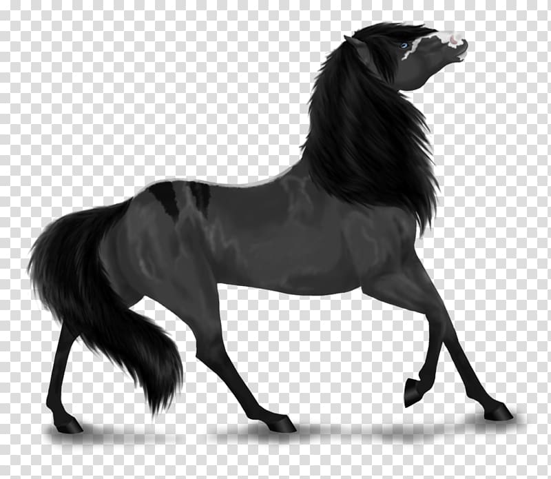 Mane Mustang Stallion Bridle Halter, runner shadow transparent background PNG clipart