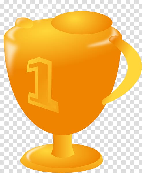 Trophy Gold medal , First Place transparent background PNG clipart