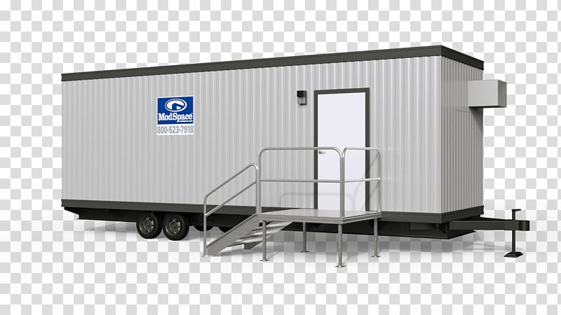 Mobile office Modular building Intermodal container, modern salt container transparent background PNG clipart