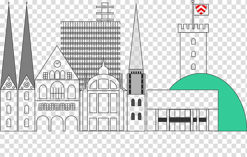 Bielefeld Skyline, new delhi city illustration transparent background PNG clipart