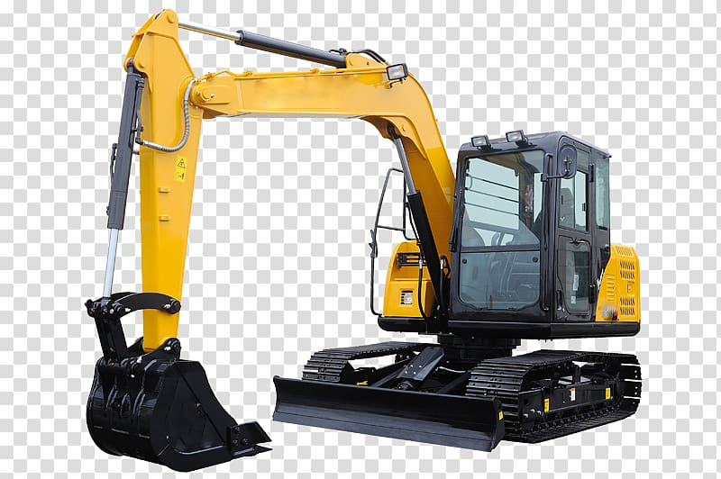 Compact excavator Sany Heavy Machinery Architectural engineering, learn from knowledge transparent background PNG clipart
