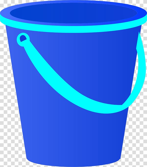 blue beach bucket