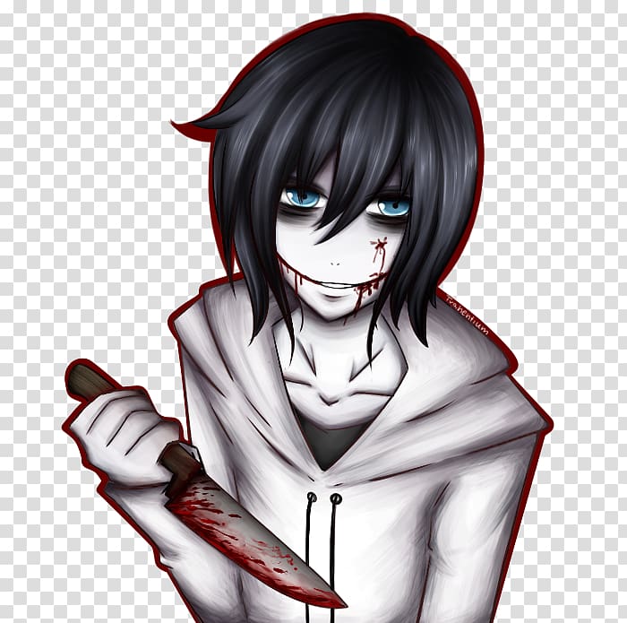 Slenderman Jeff the Killer Fan art Drawing Creepypasta, youtube transparent background PNG clipart