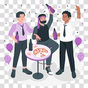 illustration, Bachelor party, celebration, drink, party, fun, friends transparent background PNG clipart thumbnail