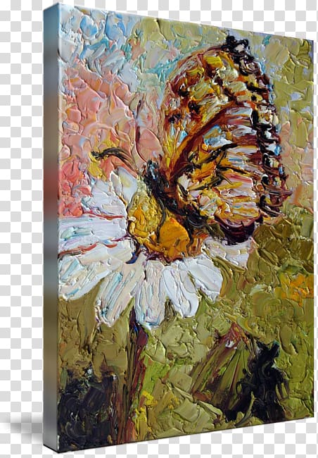 Monarch butterfly Oil painting, Oil painting Color transparent background PNG clipart