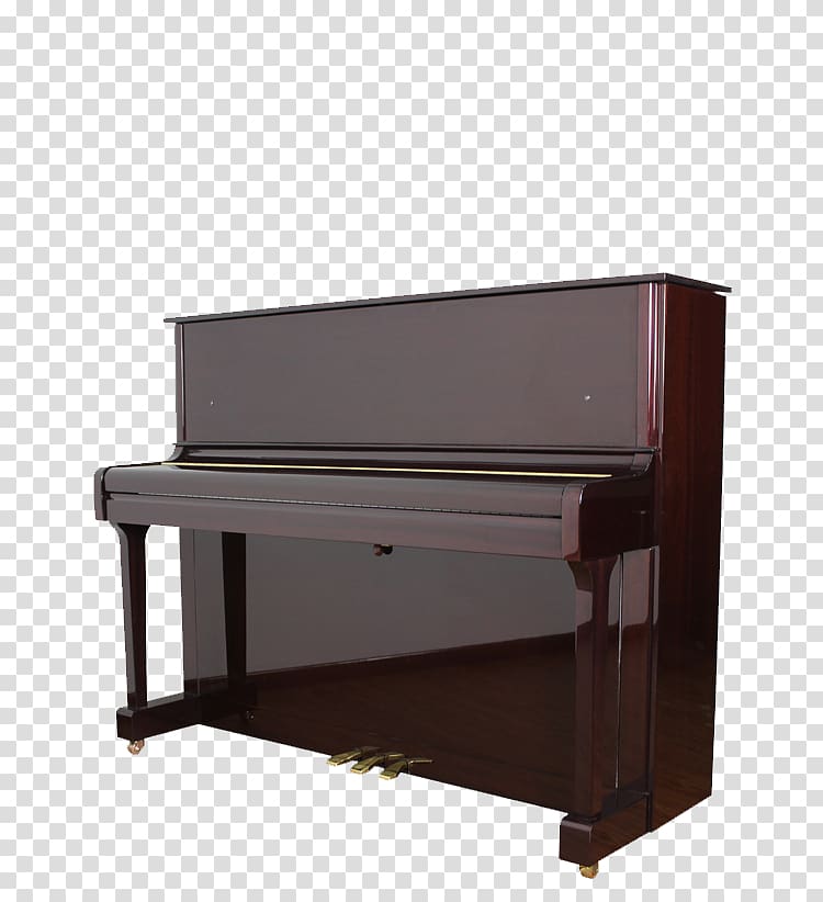 Grand piano C. Bechstein Electric piano upright piano, Brown piano transparent background PNG clipart