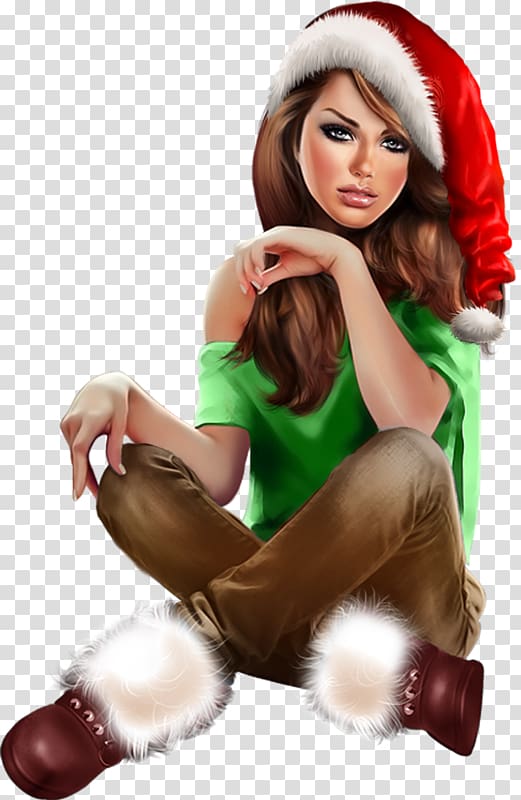 Woman Christmas, anna liwanag transparent background PNG clipart