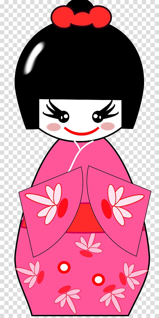 Japanese dolls Kokeshi , Doll transparent background PNG clipart