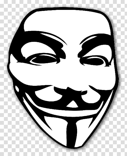 Sticker V for Vendetta - Anonymous Mask