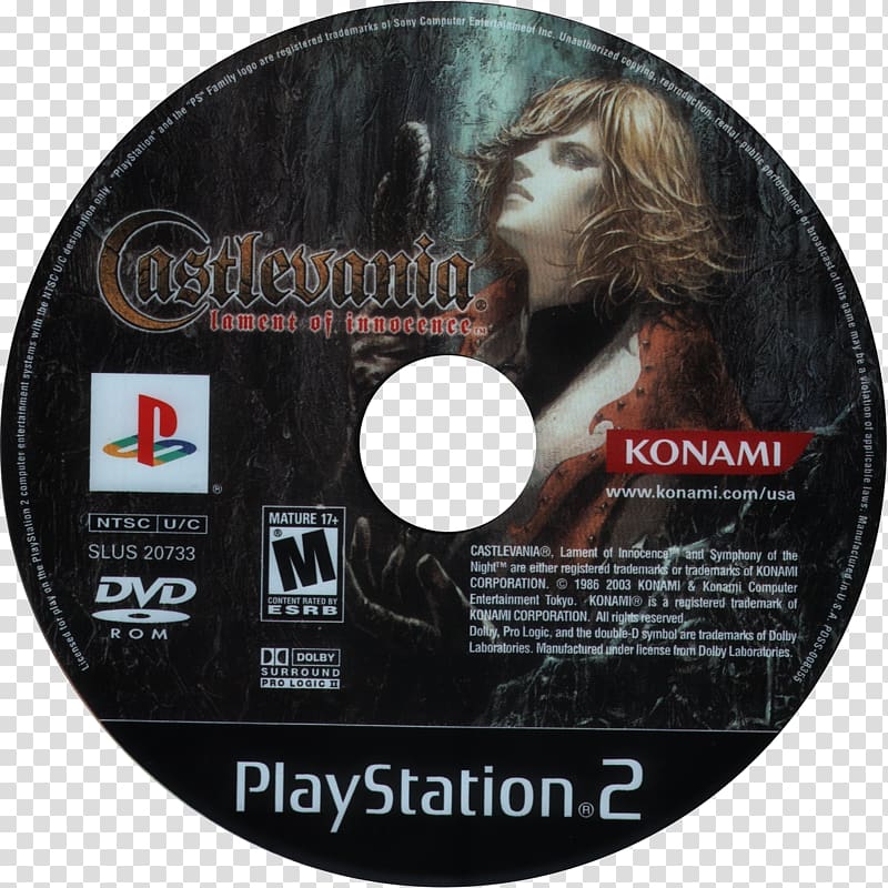 Castlevania: Lament of Innocence PlayStation 2 Vampire Killer Drakengard Compact disc, match score box transparent background PNG clipart