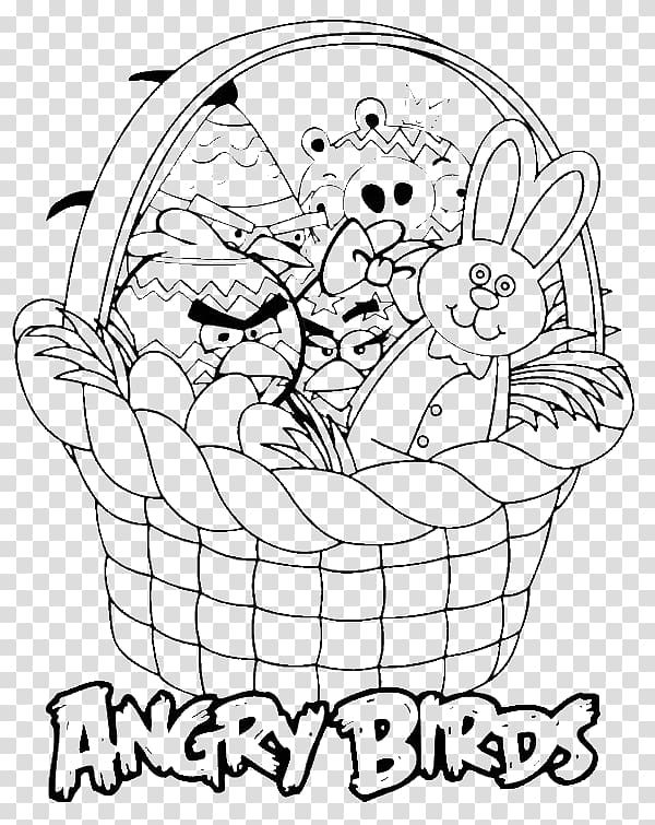 Easter Bunny Angry Birds Star Wars Easter egg Coloring book Easter basket, color birds transparent background PNG clipart