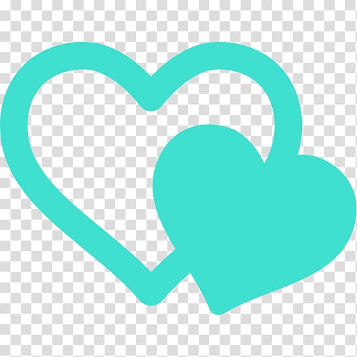 Computer Icons Heart Symbol Love, turquoise transparent background PNG clipart