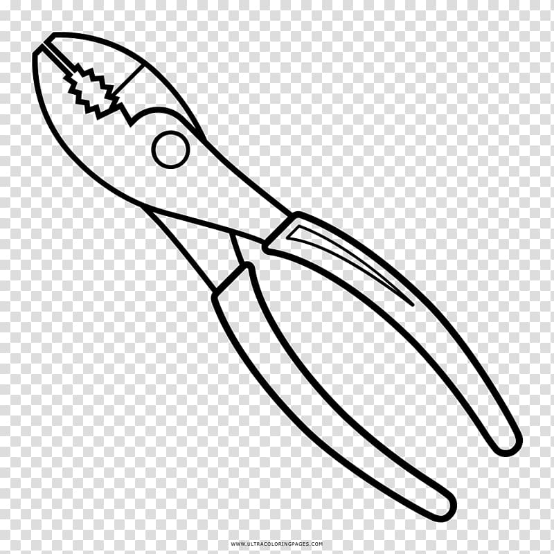 Drawing Pliers Coloring book Tweezers, Pliers transparent background PNG clipart