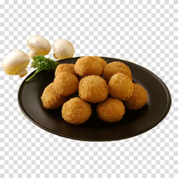 Chicken nugget Meatball Breadstick Arancini Croquette, Mushroom slice transparent background PNG clipart