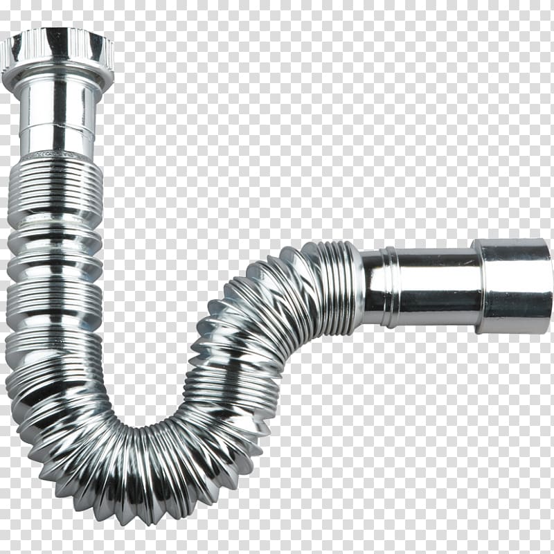 Siphon Pipe Chrome plating Sink Drain, sink transparent background PNG clipart