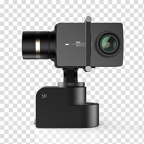 Gimbal YI Technology YI 4K Action Camera YI Technology YI 4K+ Action Camera Pan–tilt–zoom camera, Camera transparent background PNG clipart