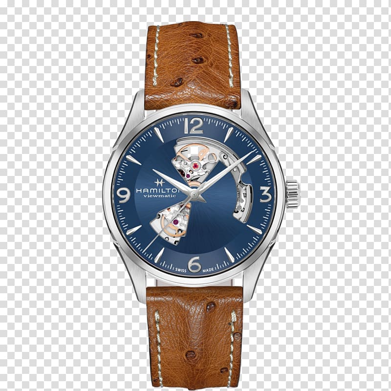 Hamilton Watch Company Automatic watch Strap Leather, ostrich material transparent background PNG clipart