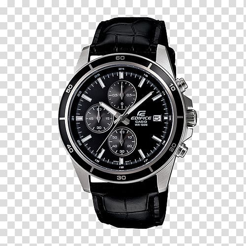 Casio Edifice Analog watch Chronograph, The new Casio Men\'s Watch transparent background PNG clipart