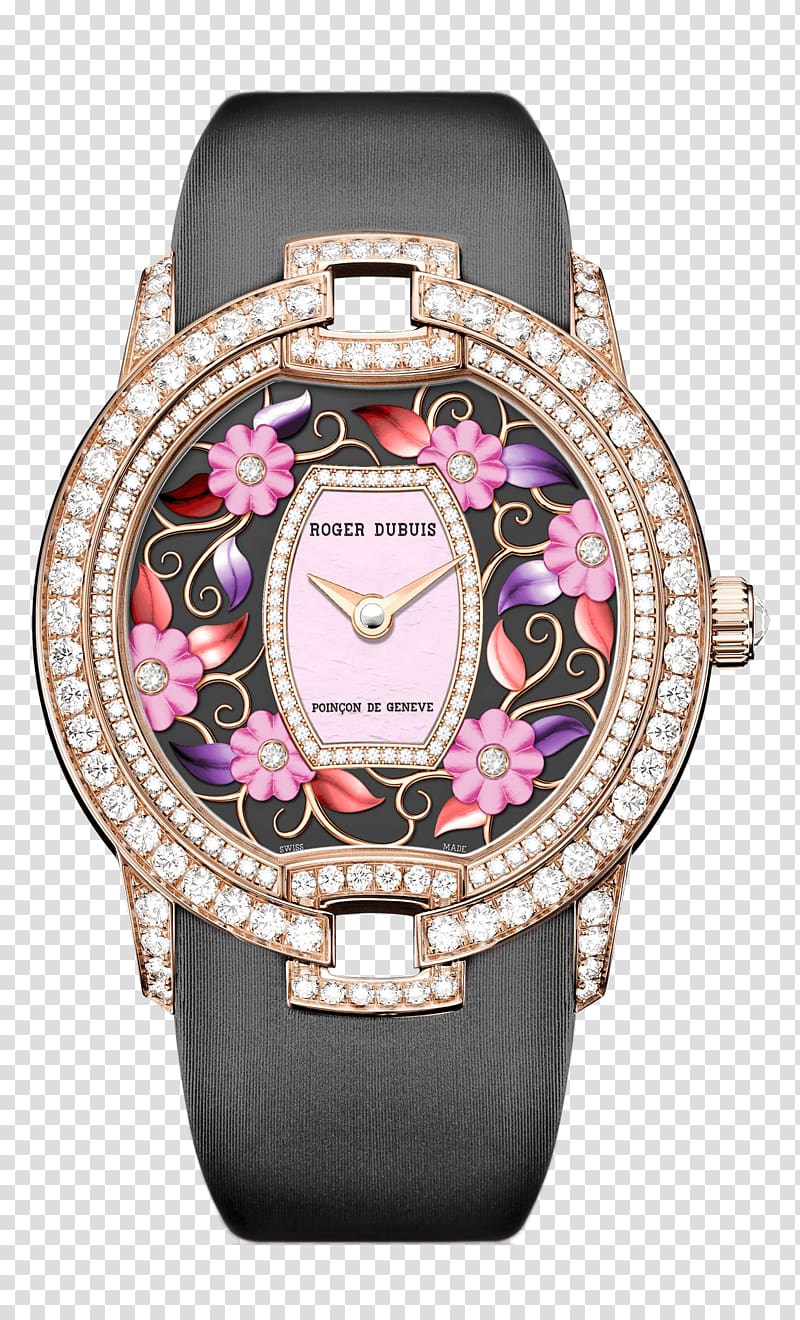 Roger Dubuis Watchmaker Clock Velvet, watch transparent background PNG clipart