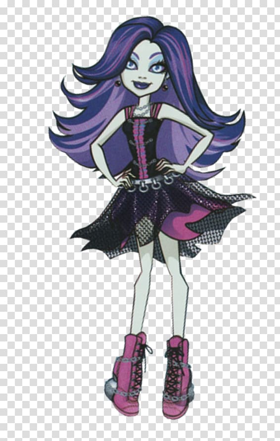 Cleo DeNile Monster High Spectra Vondergeist Daughter of a Ghost Doll Monster High Spectra Vondergeist Daughter of a Ghost, doll transparent background PNG clipart