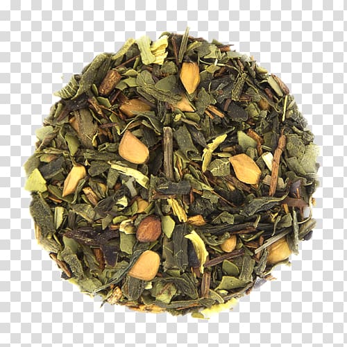 Green tea Iced tea Mate Oolong, sunflower leaf transparent background PNG clipart