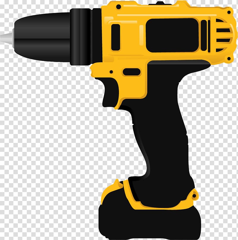 Hand tool Cordless Augers Power tool DeWalt, drill music transparent background PNG clipart