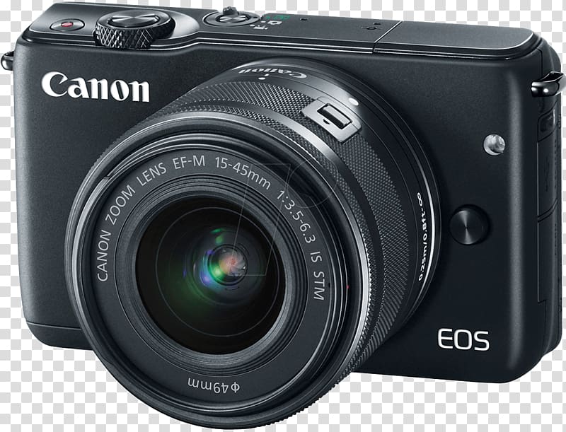 Canon EOS M10 Canon EOS M3 Canon EF lens mount Mirrorless interchangeable-lens camera Canon EF-M lens mount, Camera transparent background PNG clipart