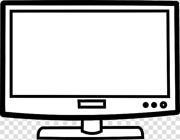 Television Black and white Coloring book , 1950s TV transparent background PNG clipart