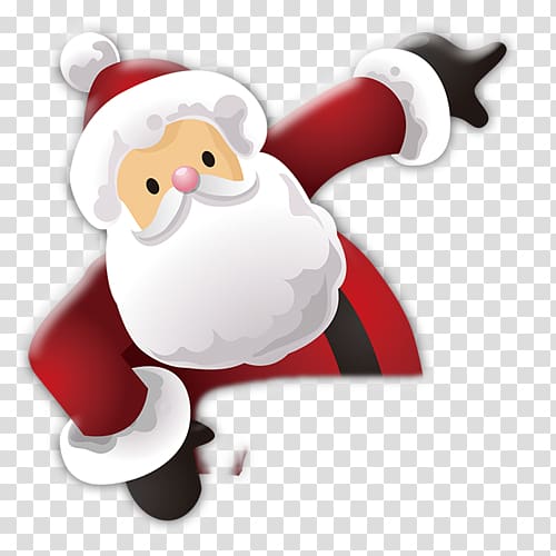 Santa Claus Christmas Typeface, Santa Claus transparent background PNG clipart