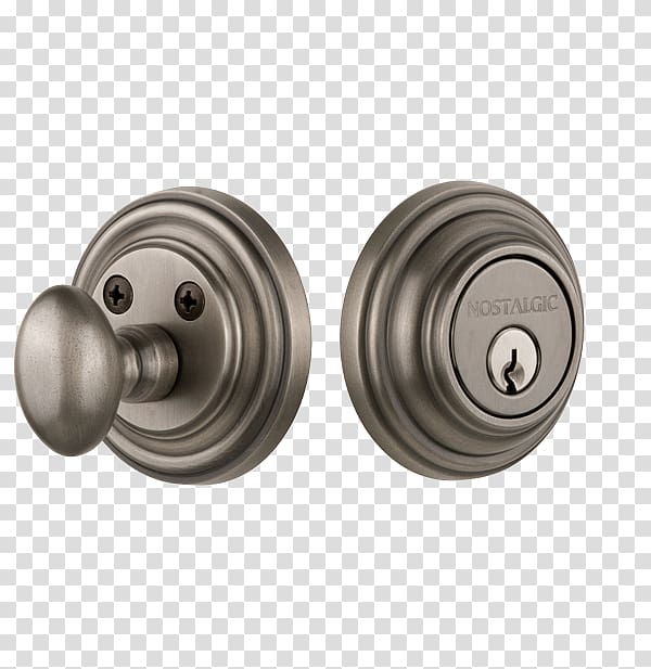 Lock Door handle Dead bolt Door furniture Builders hardware, nostalgic transparent background PNG clipart