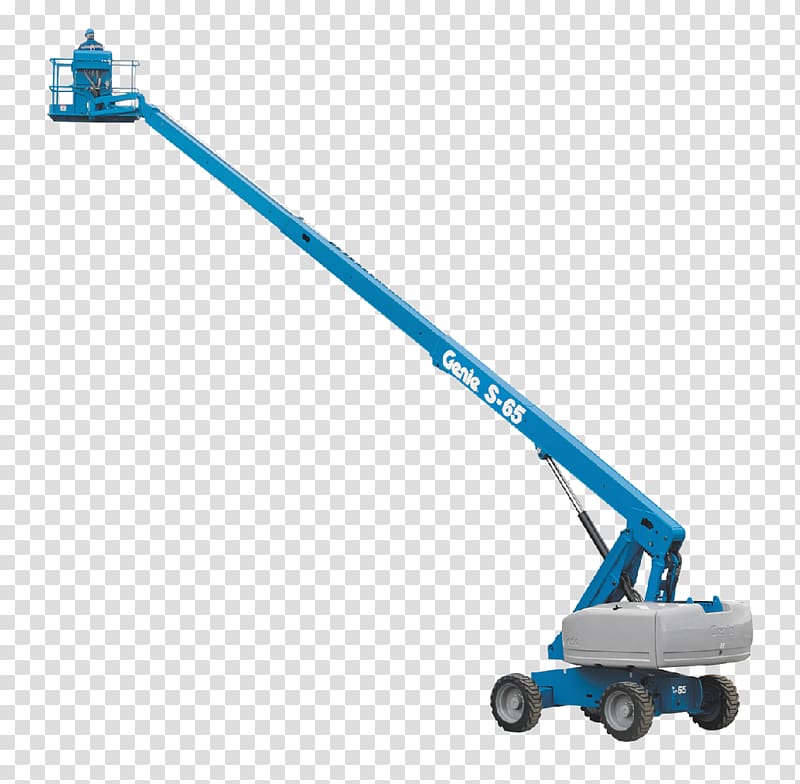 Aerial work platform Genie Crane Elevator Machine, crane transparent background PNG clipart