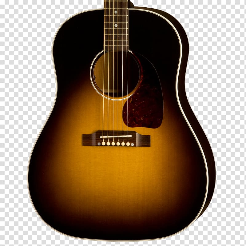Acoustic guitar Acoustic-electric guitar Gibson J-45, Acoustic Guitar transparent background PNG clipart