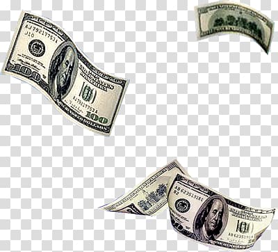 Falling money transparent background PNG clipart