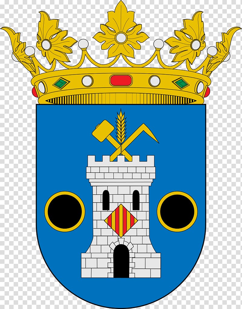 Sierra de Béjar, La Covatilla Escutcheon Coat of arms of Spain, black shield transparent background PNG clipart
