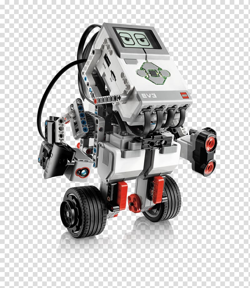 gray and white Lego BV3 robot, Lego Mindstorms EV3 Lego Mindstorms NXT Robotics, Robotics transparent background PNG clipart