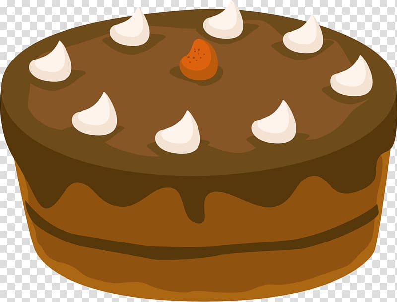 Chocolate cake Coffee Muffin Sachertorte Bakery, chocolate cake transparent background PNG clipart