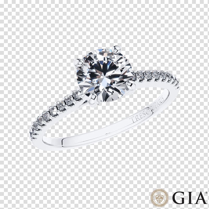 Diamond Gemological Institute of America Wedding ring Engagement ring, platinum ring transparent background PNG clipart