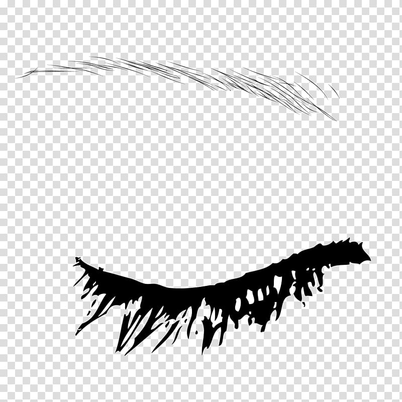 Eyebrow Euclidean , Black ink eyebrow eyebrow eyebrow material transparent background PNG clipart