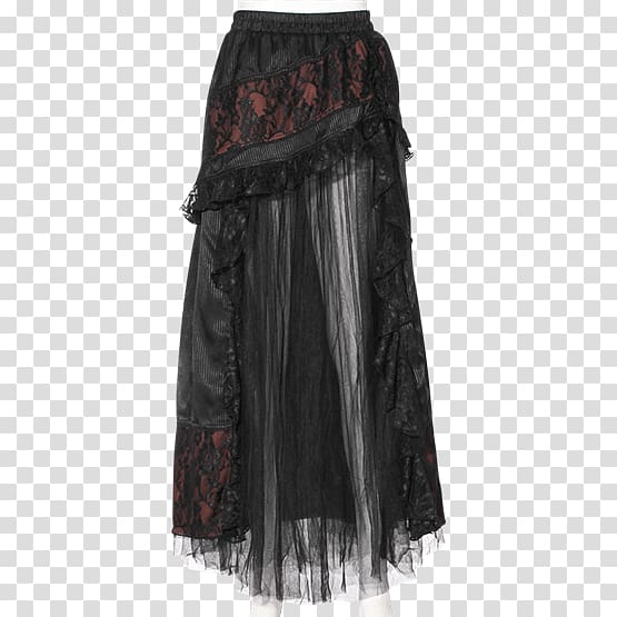 Skirt Gothic fashion Clothing Ruffle Corset, long skirt transparent background PNG clipart