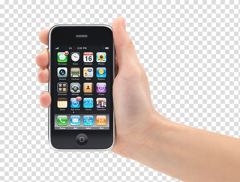 iPhone 3GS iPhone 4S iPhone 5, Holding a black apple phone transparent background PNG clipart