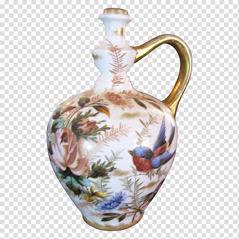 Bonn Vase Porcelain Jug Drawing, hand painted bouquets transparent background PNG clipart