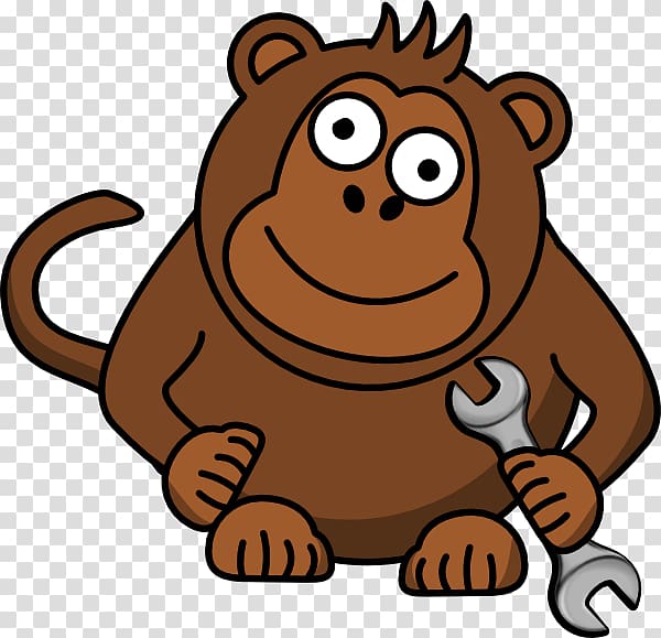 Monkey wrench , monkey transparent background PNG clipart