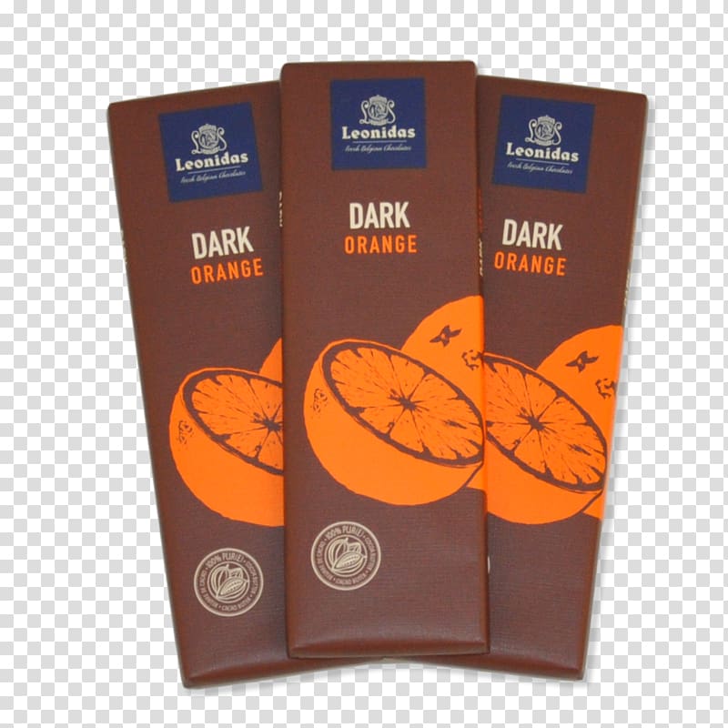 Belgian chocolate Belgian cuisine Leonidas Orange Flavor, Dark Money transparent background PNG clipart