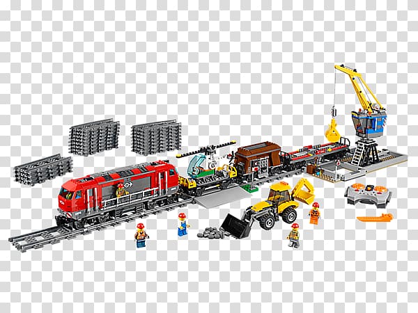 LEGO 60098 City Heavy-Haul Train Lego Trains Amazon.com, amazing lego cities transparent background PNG clipart