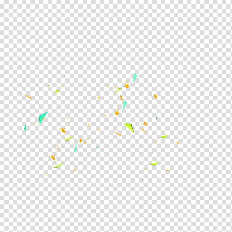 Yellow Angle Pattern, Confetti transparent background PNG clipart