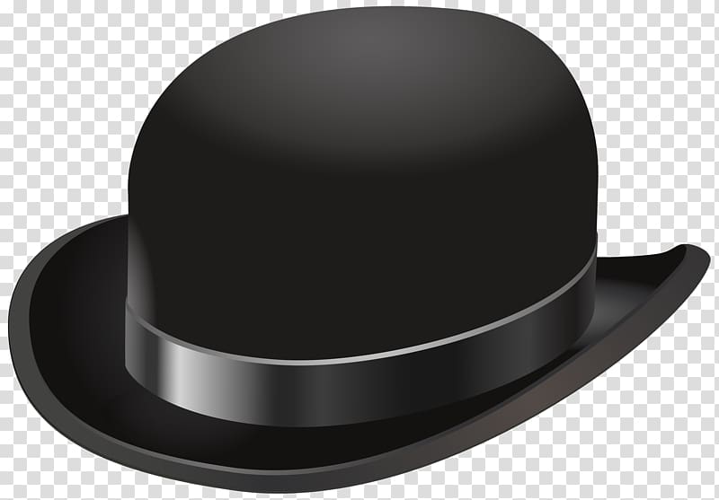 black hat , Bowler hat Cowboy hat , Vintage Hat transparent background PNG clipart