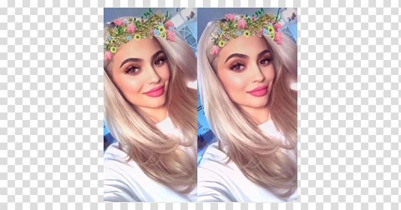 Kylie Jenner Kendall Jenner Blond Hair coloring Wig, kylie jenner transparent background PNG clipart